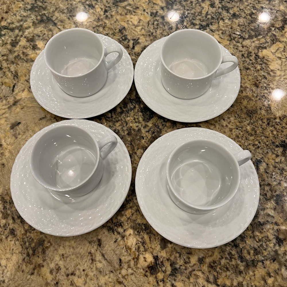 Espresso cups and saucers - set of 4 - Picture 2 of 8